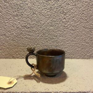 Metalik Efektli El Yapımı Seramik Fincan