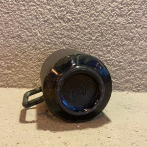 Siyah Yaldız Desenli El Yapımı Seramik Kupa